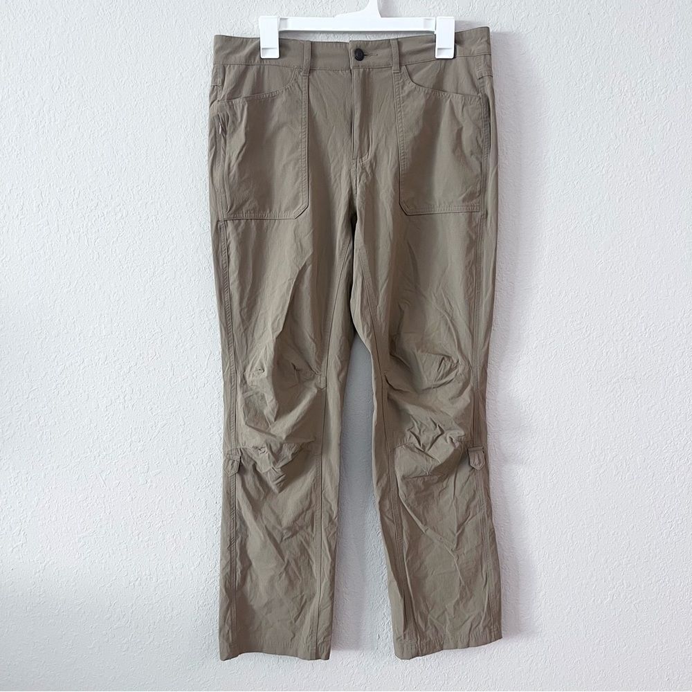 Gramicci Pants Womens Nylon Original Freedom Active Khaki Pockets Size 8